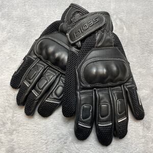 Sedici Motorcycle Gloves Womens S Black Leather Mesh Molded Knuckles Moto